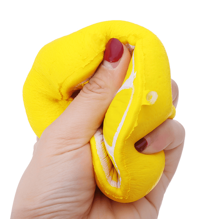 Squishy Half Lemon Soft Toy 10Cm Slow Rising with Original Packaging Birthday Festival Gift - MRSLM