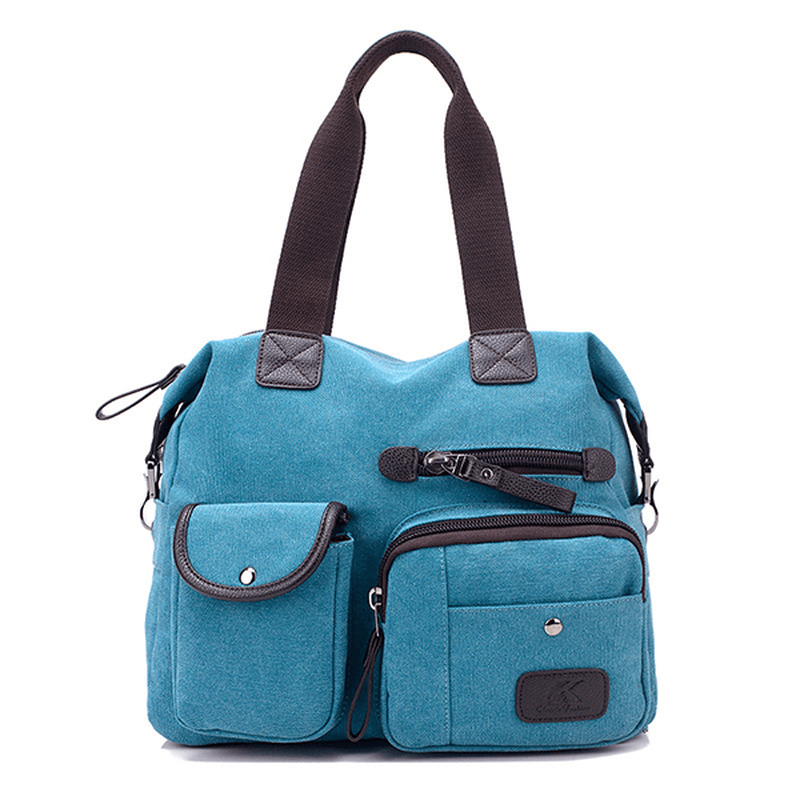 Women Canvas Large Capacity Sport Travel Crossbody Bag - MRSLM