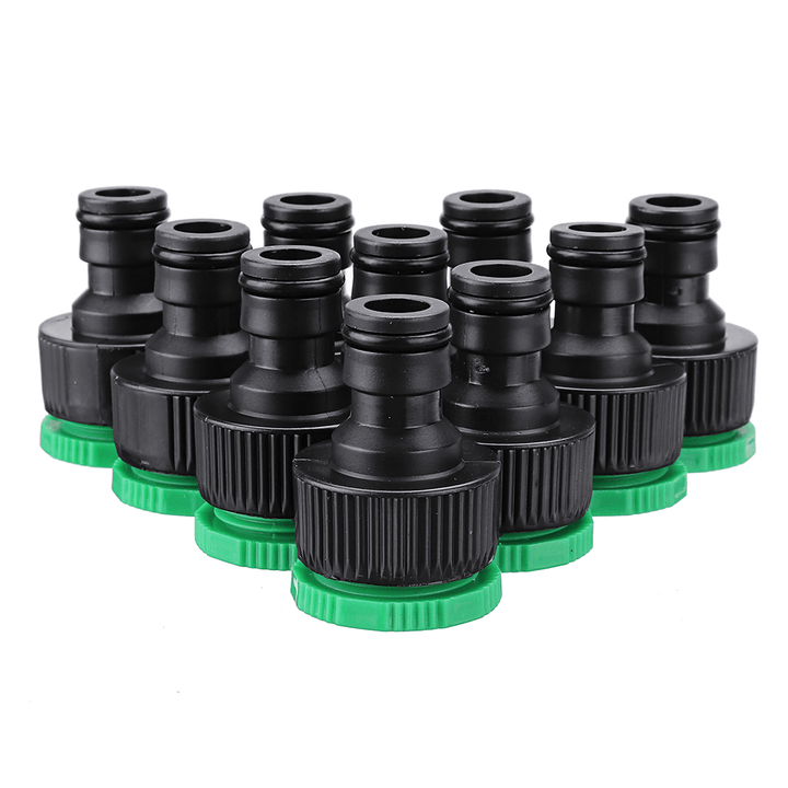 10Pcs 1/2 & 3/4 Inch Faucet Adapter Female Washing Machine Water Tap Hose Quick Connector Garden Irrigation Fitting - MRSLM