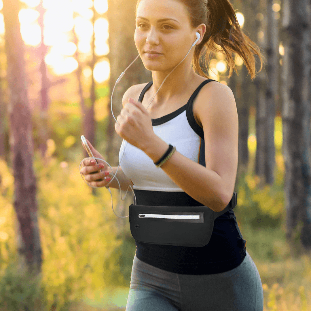 Outdoor Waterproof Bum Fitness Running Waist Belt Pouch Bag - MRSLM