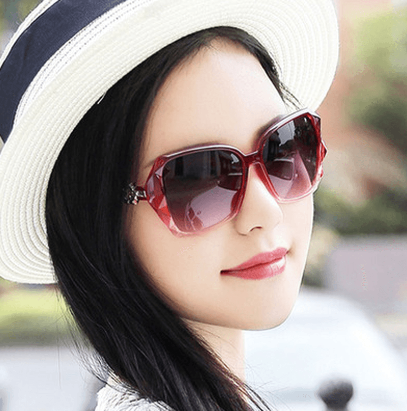 Sunglasses Ladies Sunglasses Anti-Ultraviolet Big Frame Glasses - MRSLM