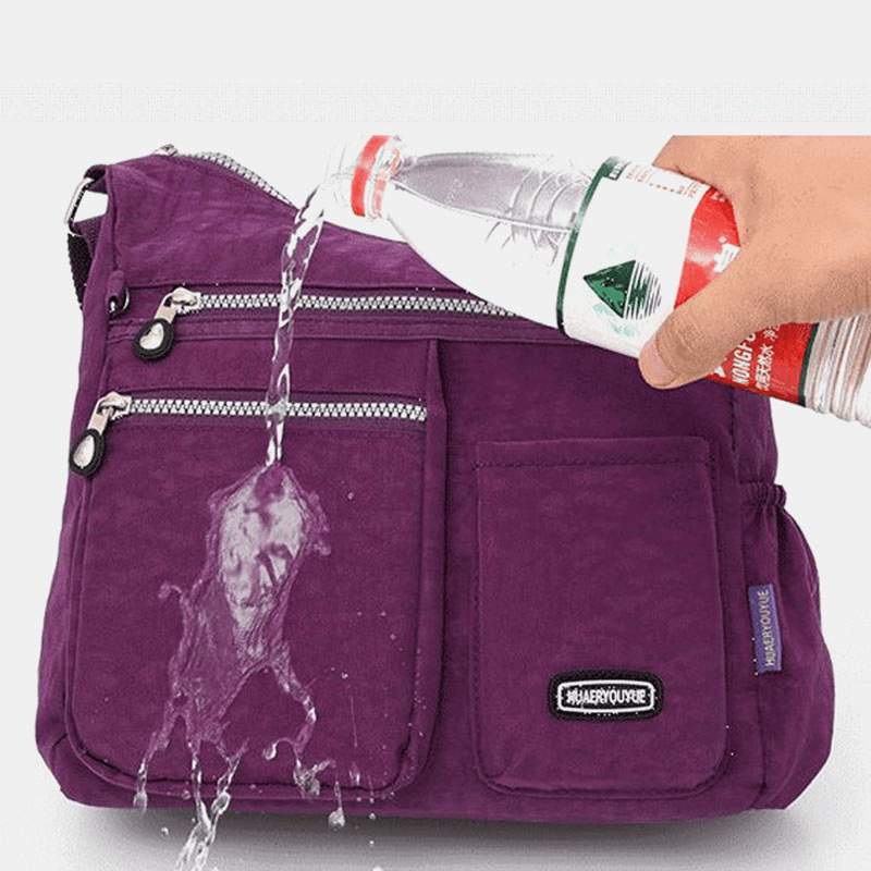 Women Waterproof Large Capacity Multi-Layer Multifunctional Crossbody Bag Shoulder Bag - MRSLM