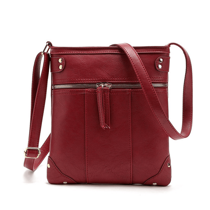 Women Vintage Messenger Bags Girls Casual Shoulder Bags Retro Crossbody Bags - MRSLM