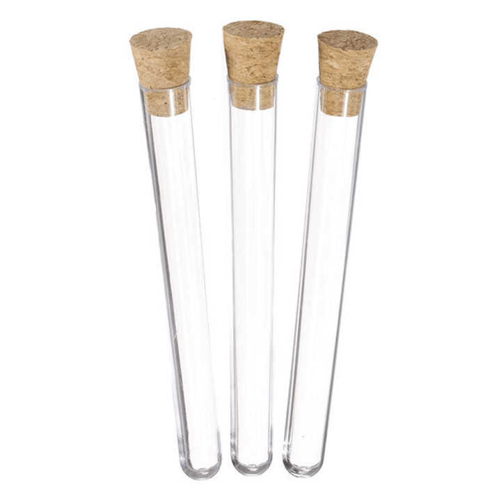 50Pcs 16X150Mm 20Ml Plastic Test Tube with Stopper Lab Supplies - MRSLM