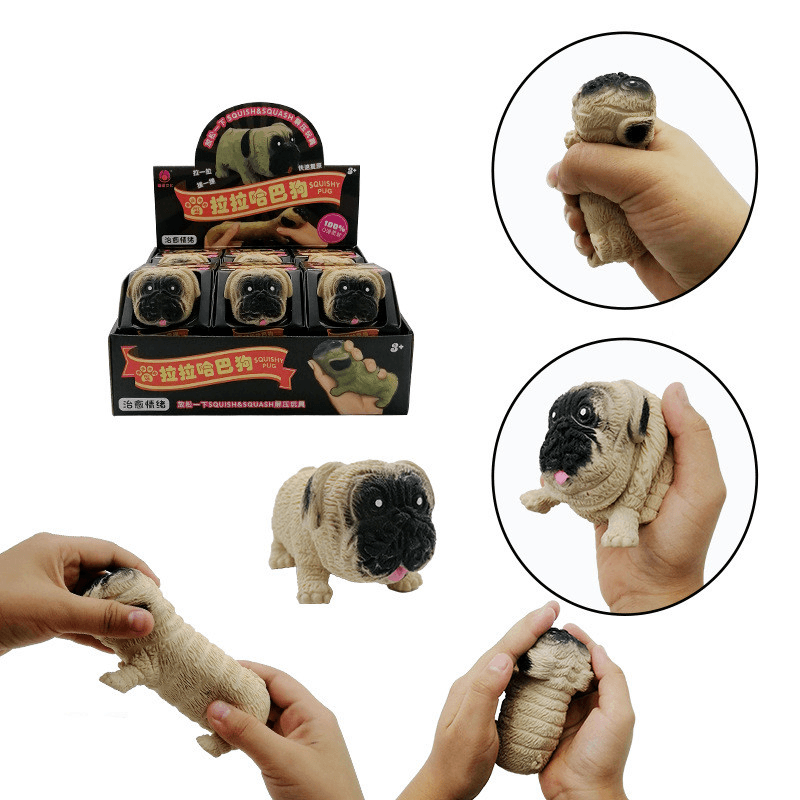 Unzip Dog Buns Pinch Le Pug Toy Shar Pei Decompression Vent Slow Rebound Pig - MRSLM