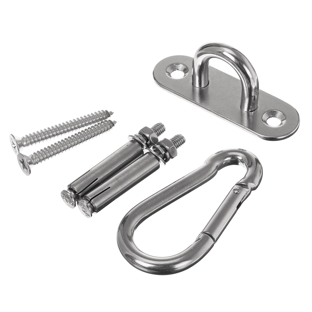 Swing Swivel Hook for Hammock Wall Fixing Plate Hardware Stainless Steel Kit - MRSLM