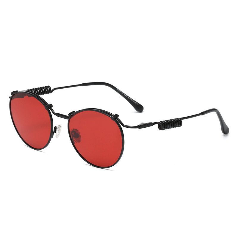 Retro Style Circular Polarized Women'S Fashion Spring Temples - MRSLM