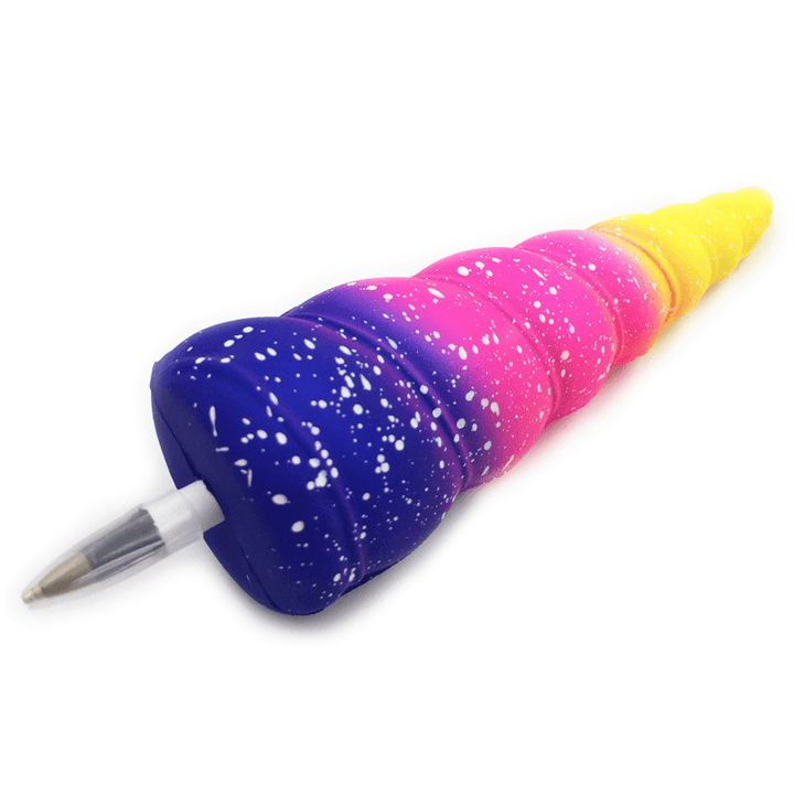 Squishy Pen Cap Ice Cream Cone Animal Slow Rising Jumbo with Pen Stress Relief Toys Student Office Gift - MRSLM