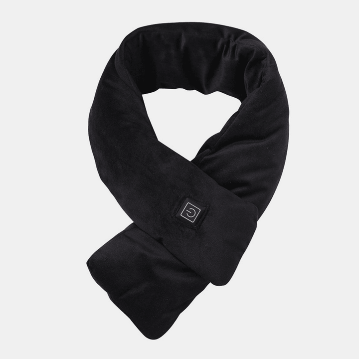 Unisex Fleece Cotton Smart Heating Scarf USB Winter Electric Warming Scarf Neck Protector Cold Charging Scarf - MRSLM