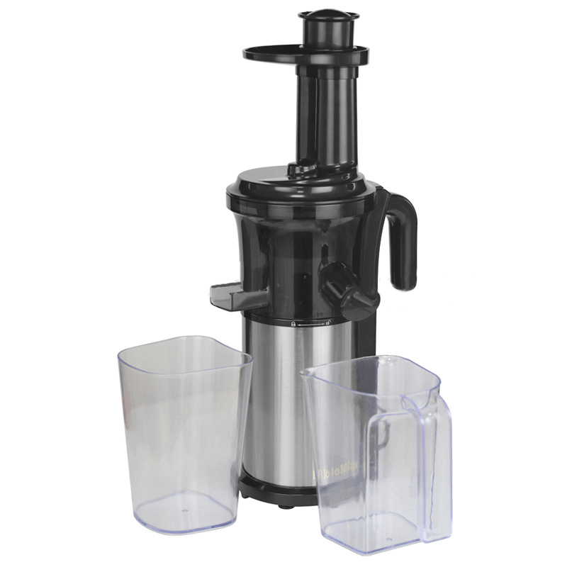 Biolomix BJ-200 200W Stainless Steel Slow Mill Juicer Home Juice Machine 40Rpm Slow Blending Machine Slag Juice Separation Juicer - MRSLM