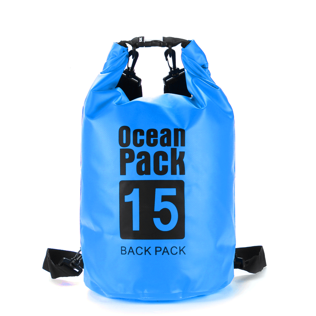 Ipree® 6 Sizes Dry Sack Bag 2/5/10/15/20/30L Waterproof Dry Bag Sack for Kayak Canoeing Outdoor Camping Pouch Pack Storage Bags Blue - MRSLM