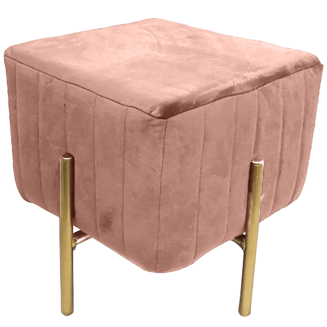 Velvet Cubic Stool Fabric Shoe Bench Seat Stool Modern Chair Ottomans Sofa Footstool Home Doorway Clothing Store Furniture Decoration - MRSLM