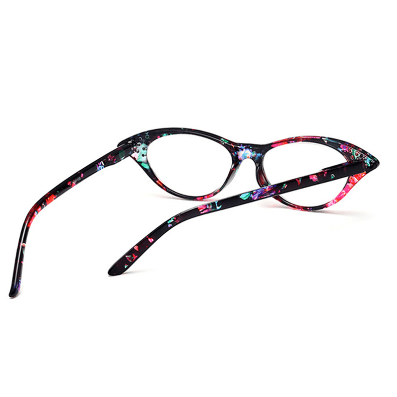 Women Cat Eye Flower Frame Reading Glasses - MRSLM