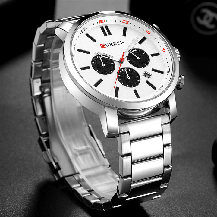 CURREN 8315 Chronograph Waterproof Quartz Watch Business Style Men Wrist Watch - MRSLM