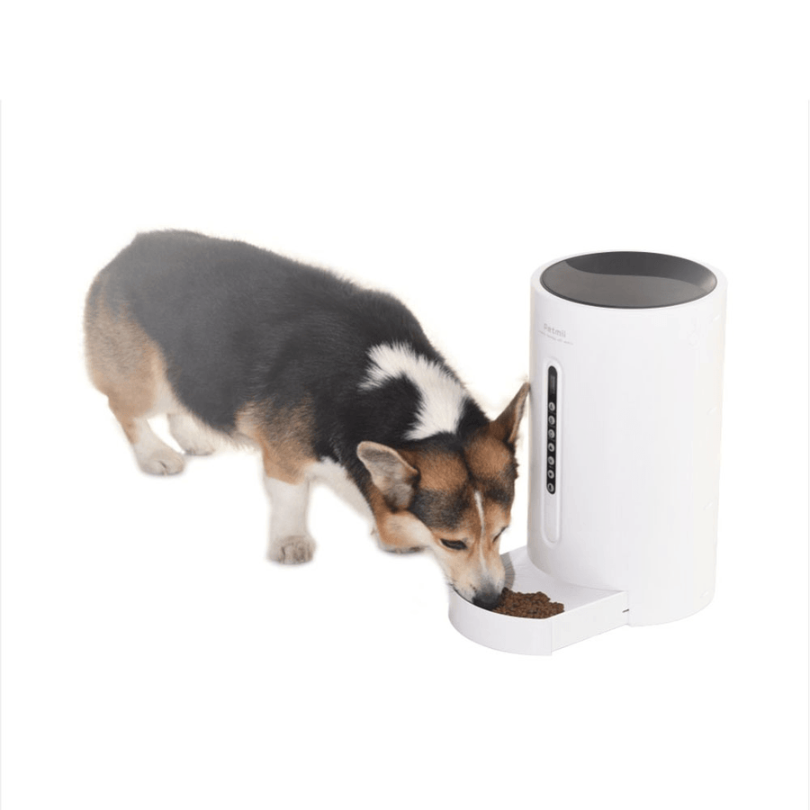 Petmii Pet Feeding Smart Feeder Dog Cat Food Dispenser 4.6L Large Capacity Voice Control Training Feeding Plan Useful Bowl - MRSLM