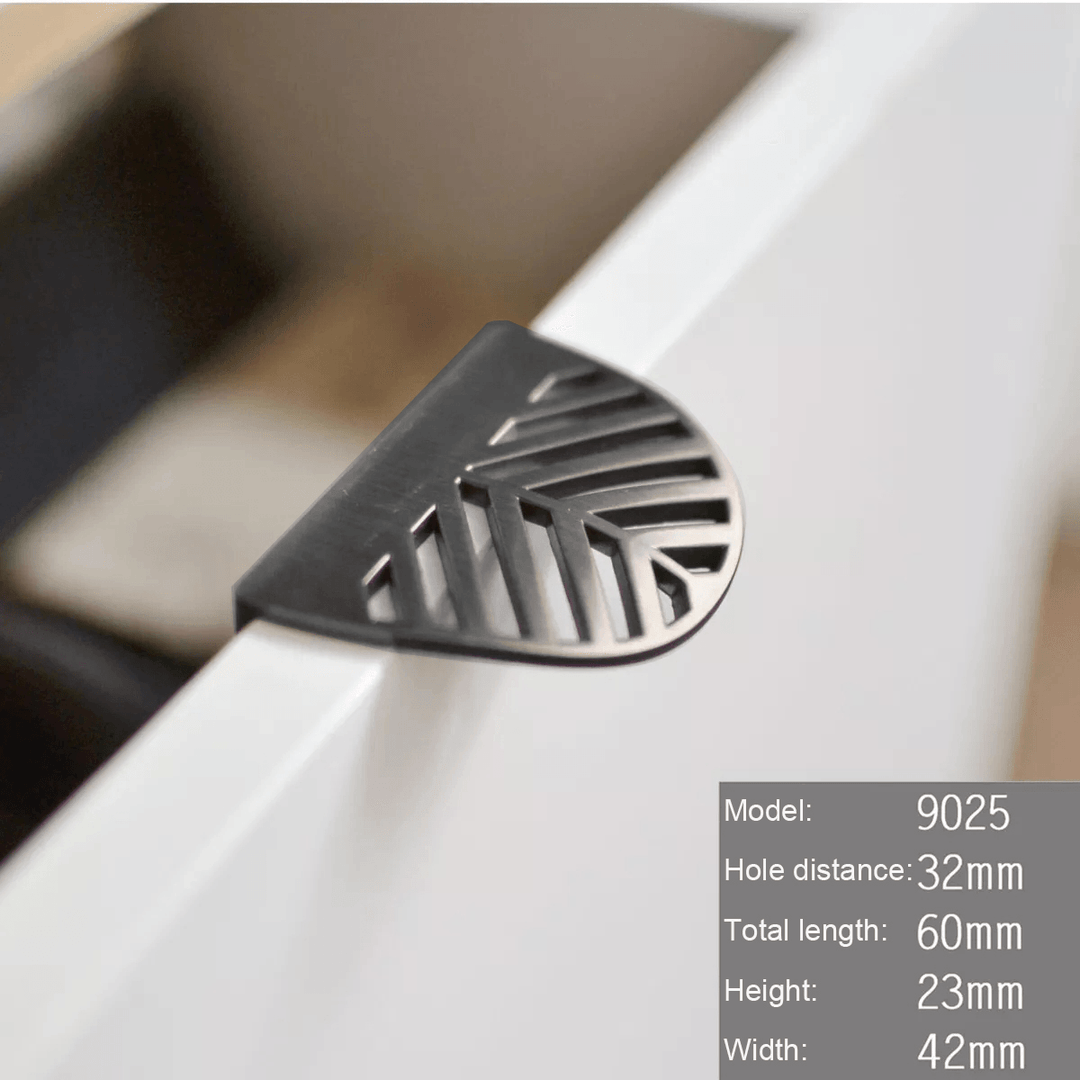 Modern Nordic Minimalist Pull-Hand Leaf Invisible Cabinet Wardrobe Furniture Drawer Handle Ins Wind Zinc Alloy - MRSLM