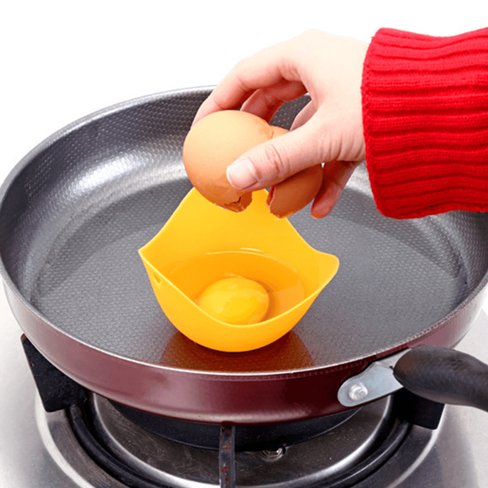 4Pcs Egg Poacher Silicone Pancake Egg Poach Pods Baking Cup Kitchen Cookware Bakeware Tool - MRSLM