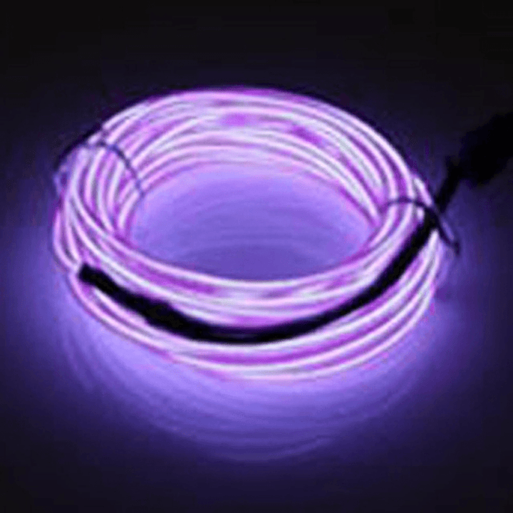 6Mm EL Wire LED Neon Light Flexible Light Strip LED Rope Tube Sewable Tagled Lamp for Home Dance Party Car Decor - MRSLM