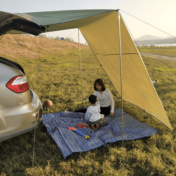 Car Side Awning Waterproof Uv-Proof Rooftop Tent Canopy for Outdoor Camping Travel - MRSLM