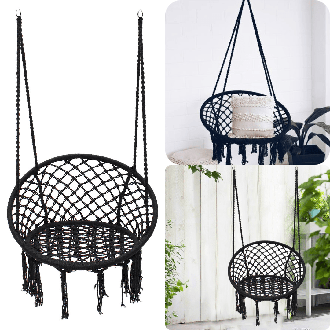 Hammock Chair Single People Swing Hanging Seat Comfort Garden Swing Max Load 120Kg Camping Travel - MRSLM