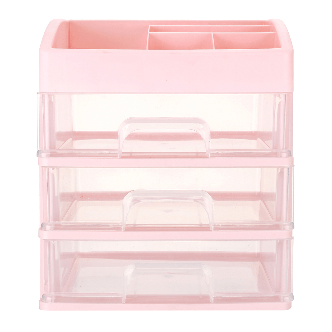 1/2/3 Layers Plastic Desktop Organizer Drawer Makeup Holder Box Make Sundry Storage Box Container - MRSLM