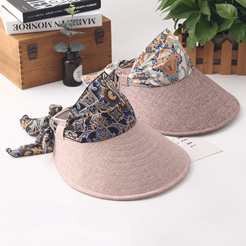 Women Summer Foldable Wide Brim Anti-Uv Sun Bucket Hat - MRSLM