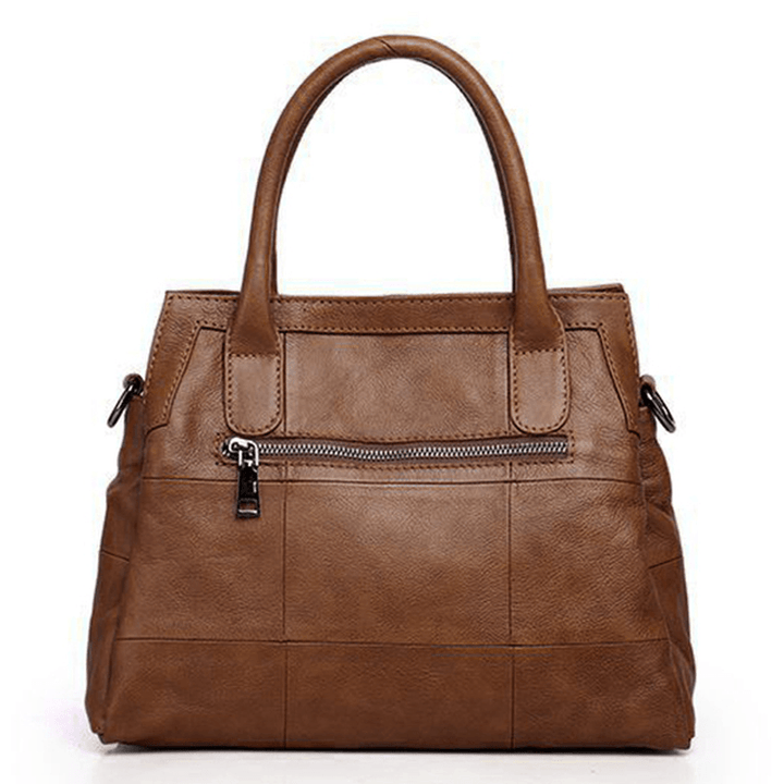 Vintage Women Handbag Soft Crossbody Bag Triple Compartments Shoulder Bags - MRSLM