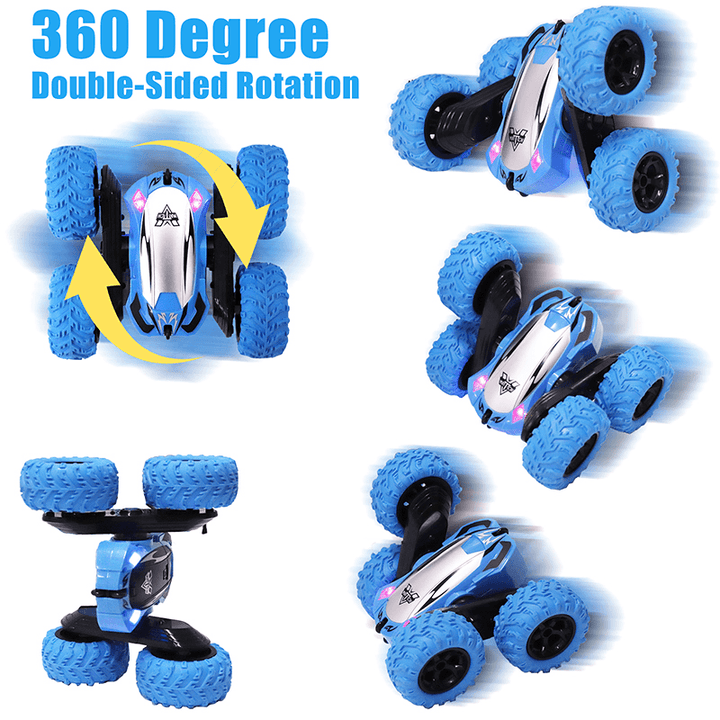 360-Degree Double-Sided Rotating Four-Wheel Drive Drop-Resistant Off-Road Vehicle Children'S Toy - MRSLM