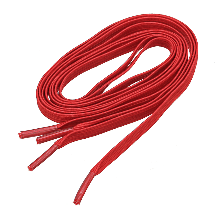 2Pcs 100Cm Elastic No Tie Shoelaces Lazy Free Tie Sneaker Laces with Buckles Sports Running - MRSLM