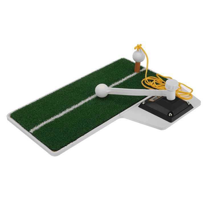 3-In-1 Golf Practice Swing Putting Mat Multi-Functional Golf Practice Grass Mat Golf Putter for Beginners Training - MRSLM