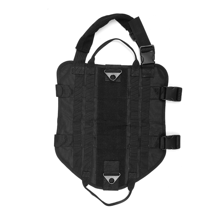 Tactical K9 Dog Military Police Molle Vest Nylon Service Canine Dog Harness XL - MRSLM