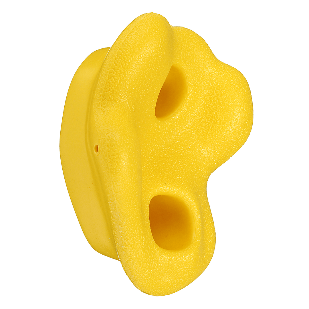 Yellow Climbing Rock Wall Textured Bolt Grab Holds Grip Stones Indoor Outdoor Kid Decorations - MRSLM