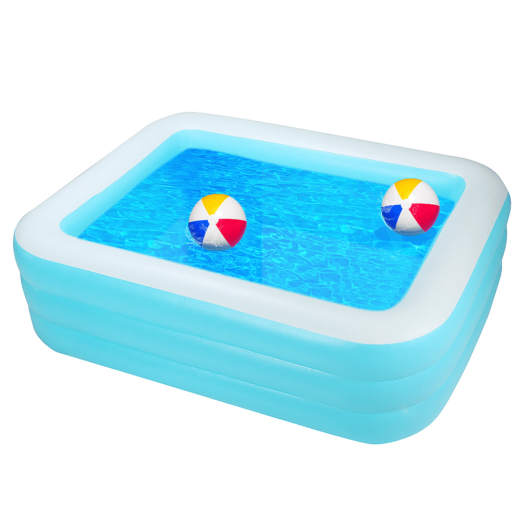 Three Layer Family Swimming Pool Summer Inflatable Pools Outdoor Garden - MRSLM