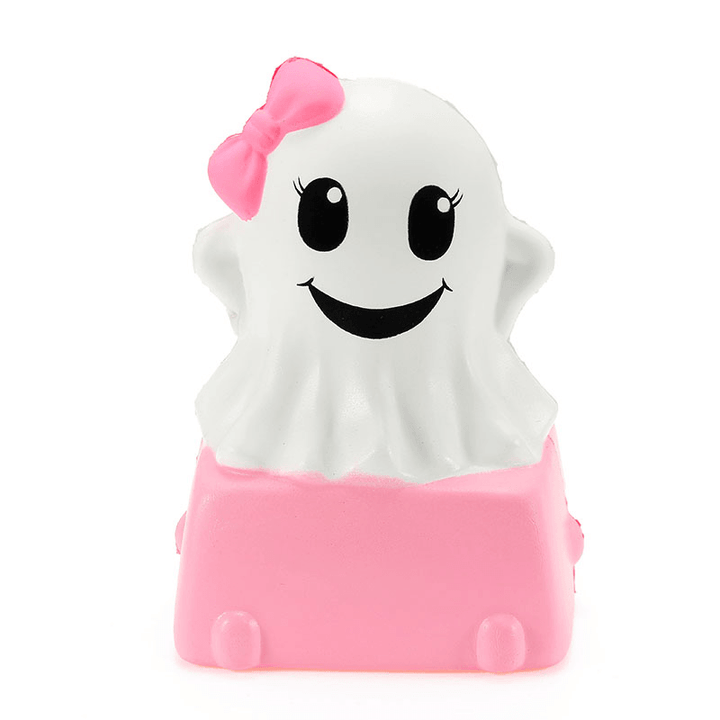 Connie Squishy Ghost Cake Humbo 12Cm Slow Rising with Packaging Halloween Decor Collection Gift Toy - MRSLM