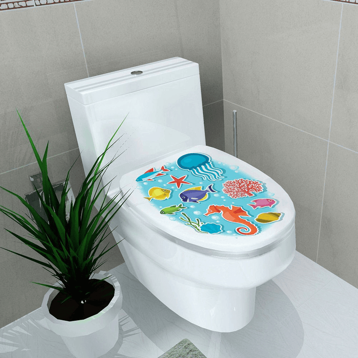 Creative 3D Toilet Seat Wall Sticker Art Wallpaper Removable Bathroom Decals Home Decor - MRSLM