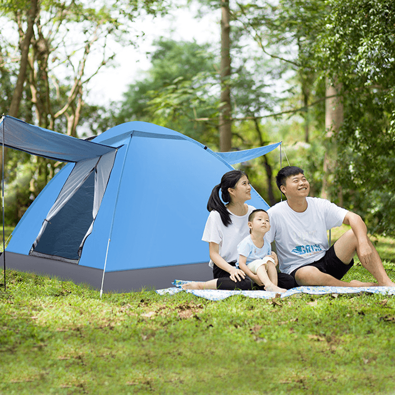 For 4 Person 2*2*1.25M Automatic Set up Family Outdoor Camping Tent UV Proof Camp Tents Ultralight Instant Shade Tent - MRSLM