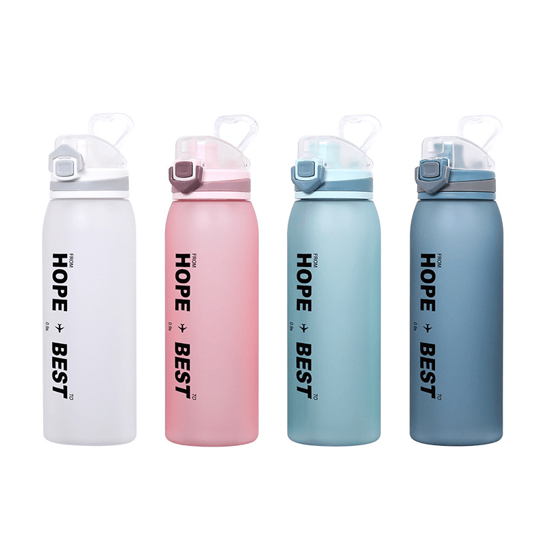 DILLER 31Oz 900ML Tritan BPA Free Water Bottles with Leak-Proof Lock Portable Large Capacity Outdoor Sport Drink Kettle - MRSLM