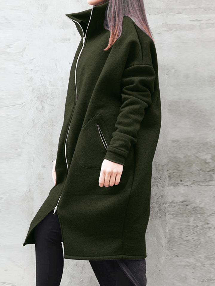 Solid High Neck Coats - MRSLM