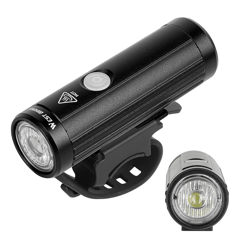 WEST BIKING 350LM USB Charging Bicycle Headlight Cycling Flashlight MTB Front Lamp Waterproof Outdoor Night Riding Equipment - MRSLM