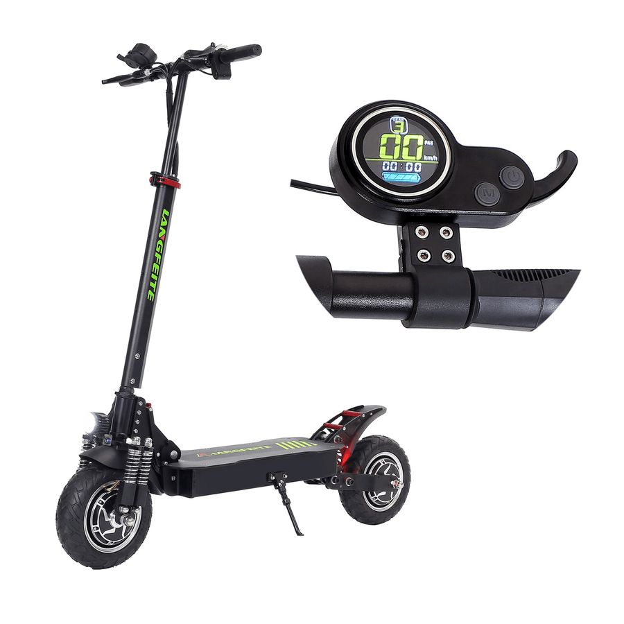 LANGFEITE L8S 2019 Version 15Ah 48.1V 800W*2 Dual Motor Folding Electric Scooter Color Display DC Brushless Motor 45Km/H Top Speed 40Km Range EU Plug - MRSLM