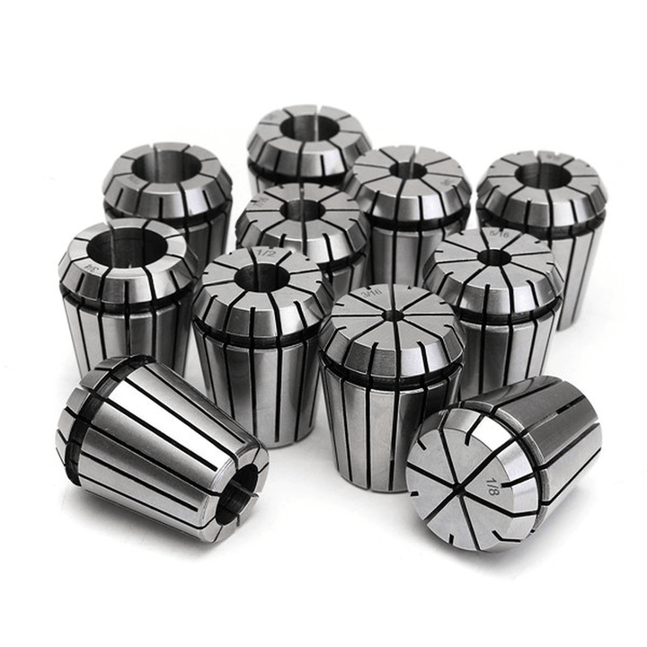 11Pcs ER32 Spring Collets Set with R8-ER32 Collet Chuck Holder for CNC Milling Lathe Tool - MRSLM