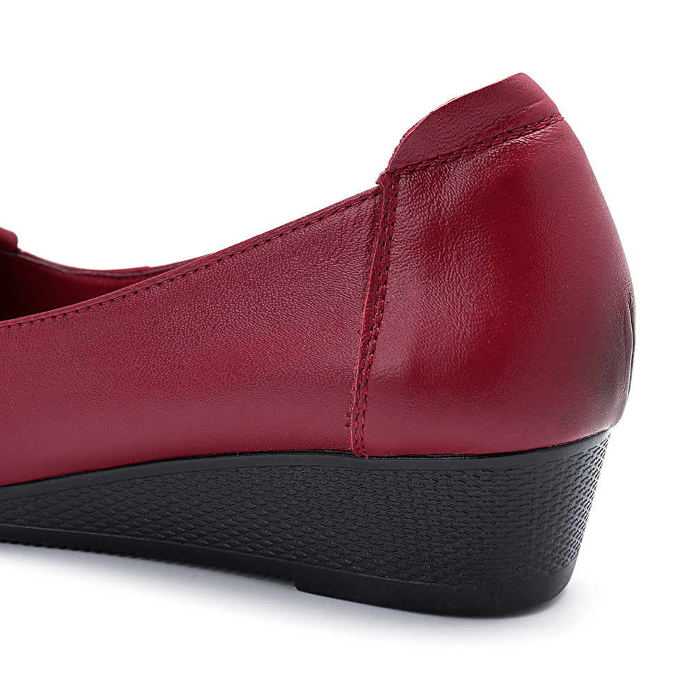 Women Comfortable Soft Leather Flats Loafers - MRSLM