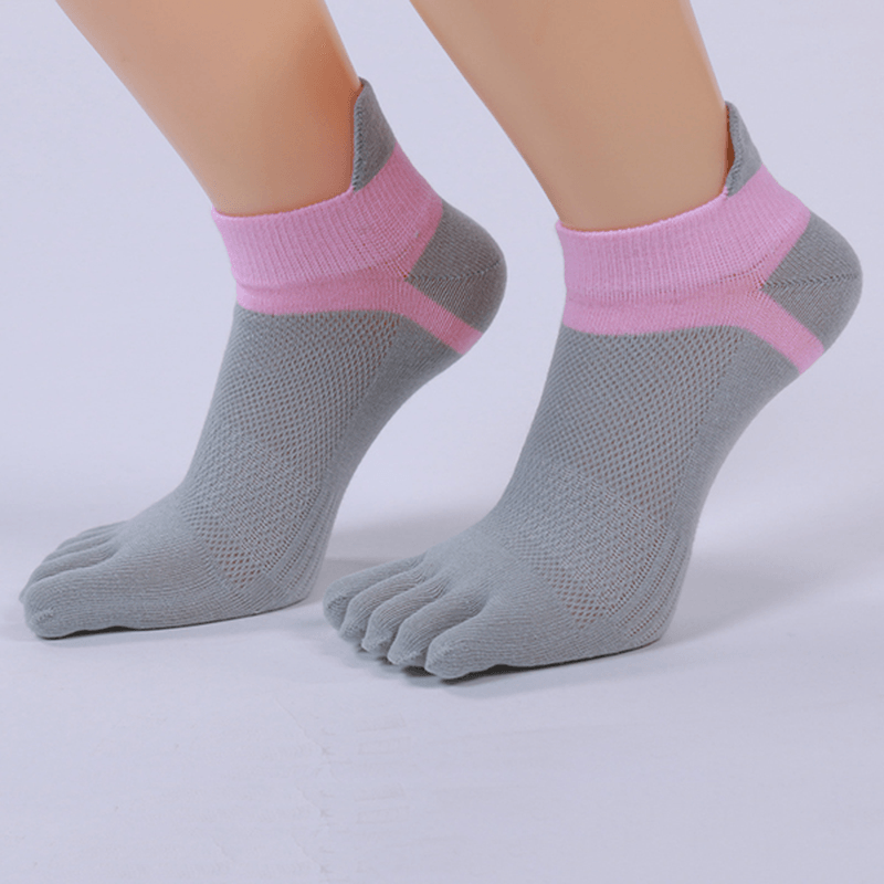 Women Five Toes Breathable Sports Yoga Sock Cotton Exercise Cycling Ankle Socks - MRSLM