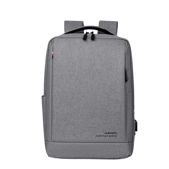 OUMANTU 13L School Backpack USB Charging Waterproof Men Shoulder Bag 14Inch Laptop Bag for Camping Travel - MRSLM