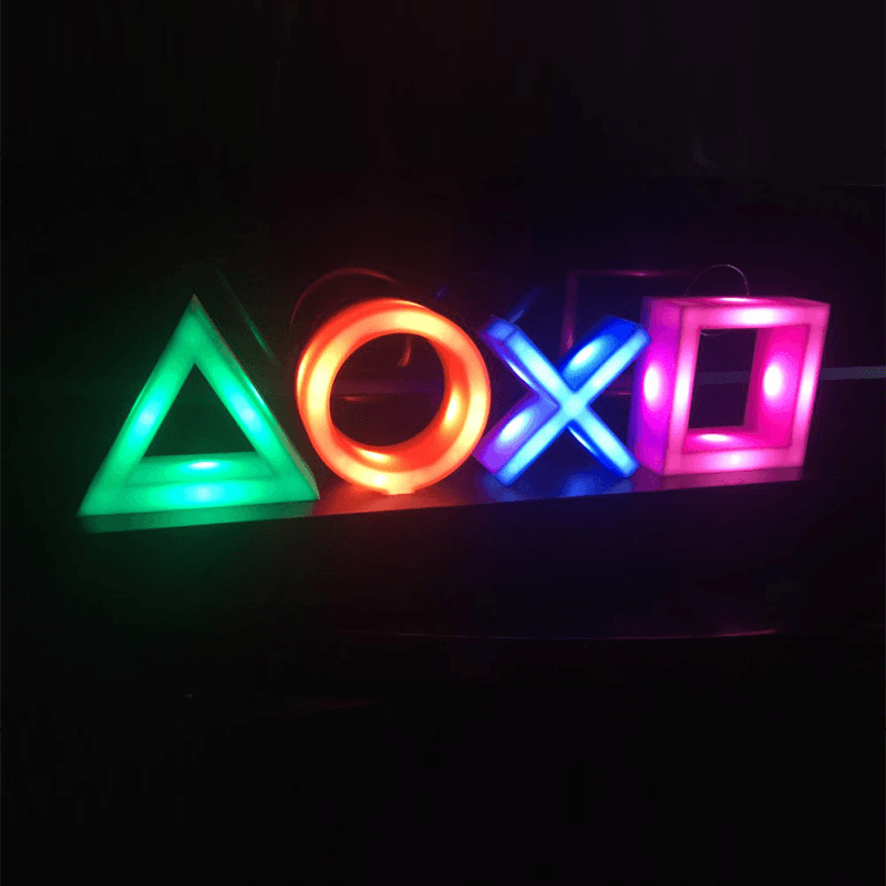 USB Neon Light Game Icon Lamp Voice Control Dimmable Bar Club KTV Wall Bar Atmosphere Decorative Commercial Lighting for PS4 - MRSLM