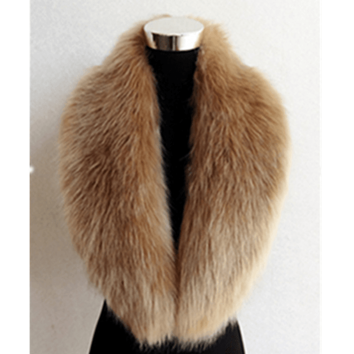 Ladies Shawl Warmth Thickened Faux Fur Scarf - MRSLM