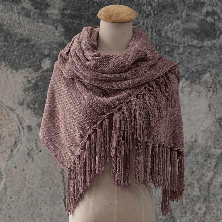 Women Scarf Chenille Soft and Comfortable Scarf Shawl - MRSLM