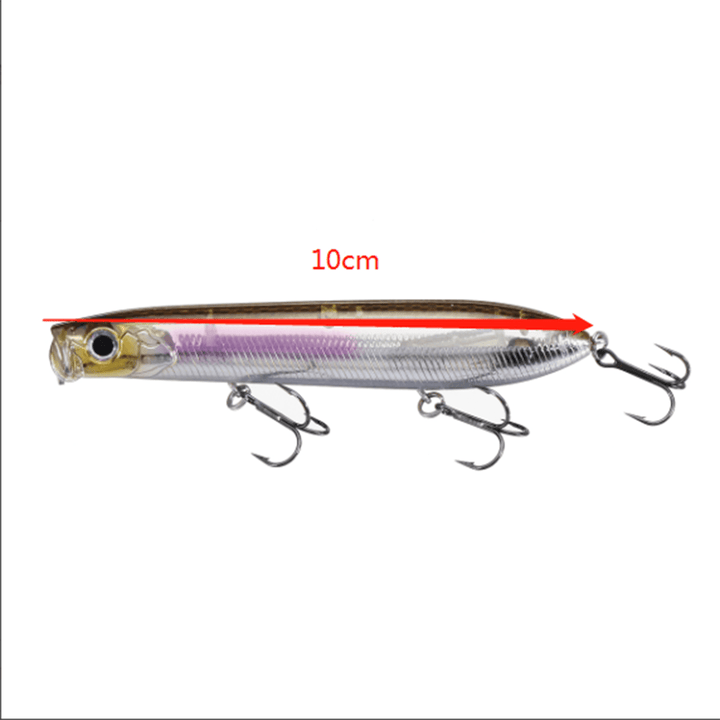 ZANLURE Topwater Bass Fishing Lure 10Cm/15G Sea Fishing - MRSLM