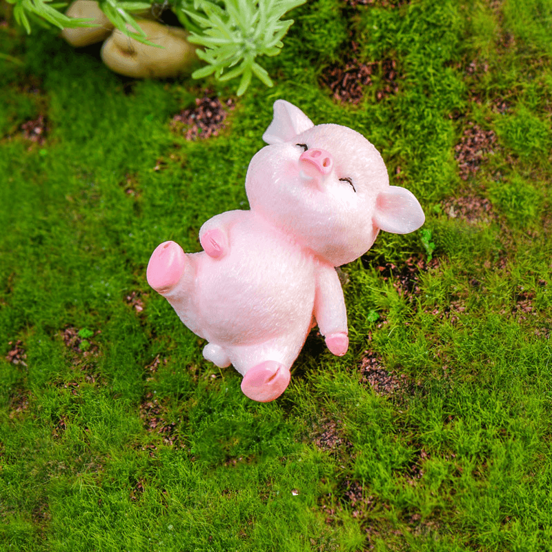 Succulent Cartoon Pendant Pig Year Resin Crafts - MRSLM