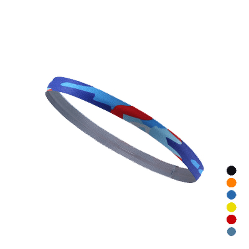 TE560 Outdoor Sport Head Band Absorb Sweat Printing Cycling Playing Ball Fitness Yoga Hair Band - MRSLM